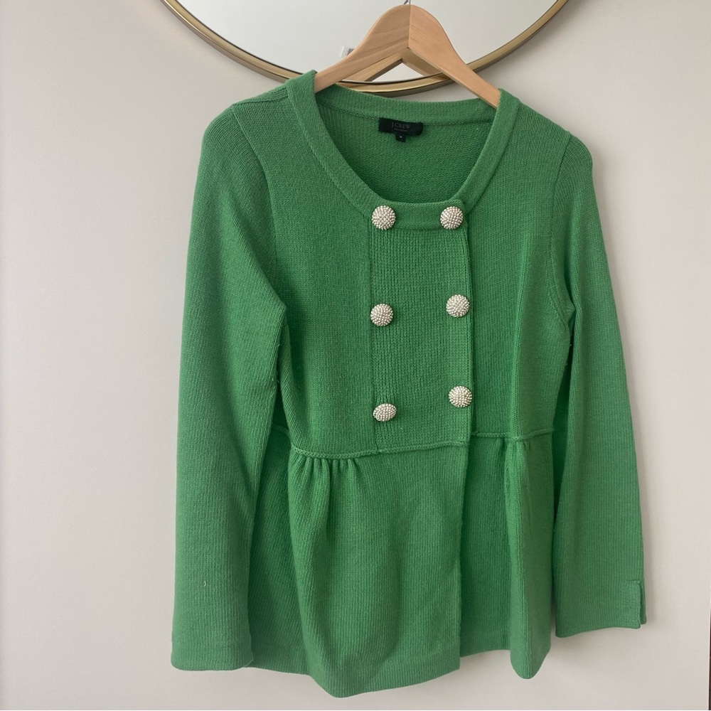 Like New Collection Knit JCrew Jacket with jewel buttons